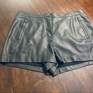 BCBGMAXAZARIA faux leather shorts